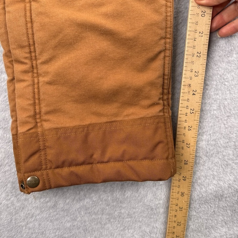 Carhartt Coverall Womens Small Short Loose-Fit Washed Duck Insulated Biberall - Picture 7 of 16